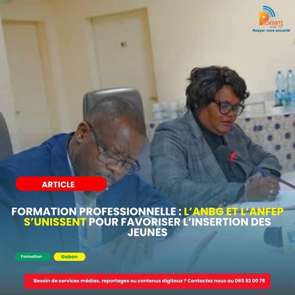 Formation professionnelle : l’ANBG et l’ANFEP s’unissent pour favoriser l’insertion des jeunes